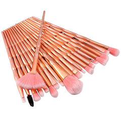 20-Piece Diamond Handle Makeup Brushes Set