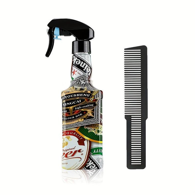 Vintage Hair Comb & Spray Bottle Kit 500ml Hairdressing Sprayer Brush Styling