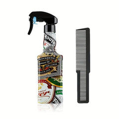 Vintage Hair Comb & Spray Bottle Kit 500ml Hairdressing Sprayer Brush Styling
