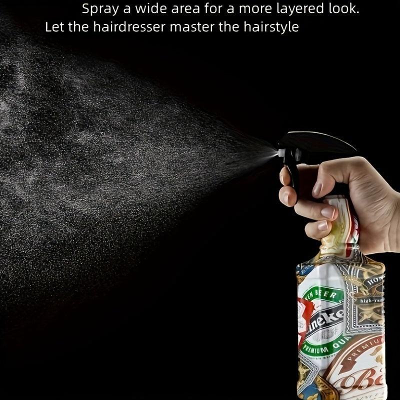Vintage Hair Comb & Spray Bottle Kit 500ml Hairdressing Sprayer Brush Styling