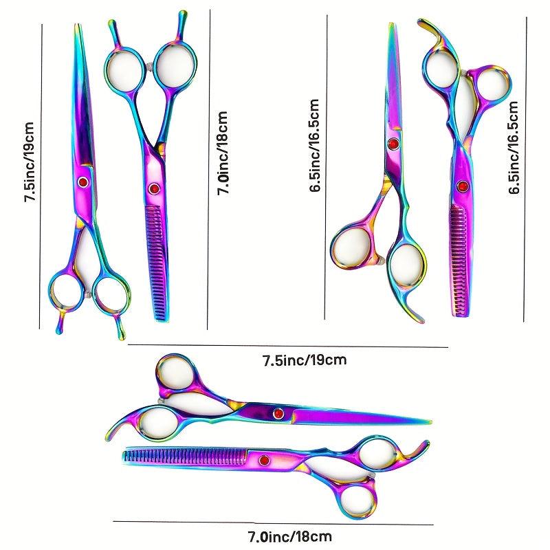 Professional 17 24 15 78 Cm Rainbow Hairdressing Scissors