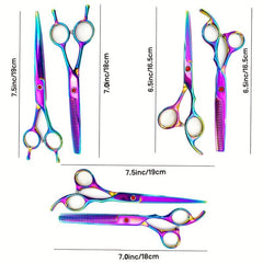 Professional 17 24 15 78 Cm Rainbow Hairdressing Scissors