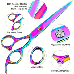 Professional 17 24 15 78 Cm Rainbow Hairdressing Scissors