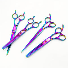 Professional 17 24 15 78 Cm Rainbow Hairdressing Scissors