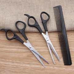 Barber Haircut Set Scissors Thinning Shears Comb