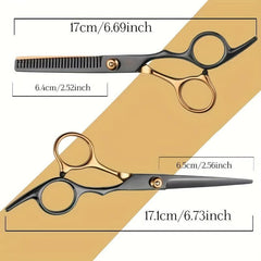 Professional Hair Cutting Scissors Kit Barber Shears Set