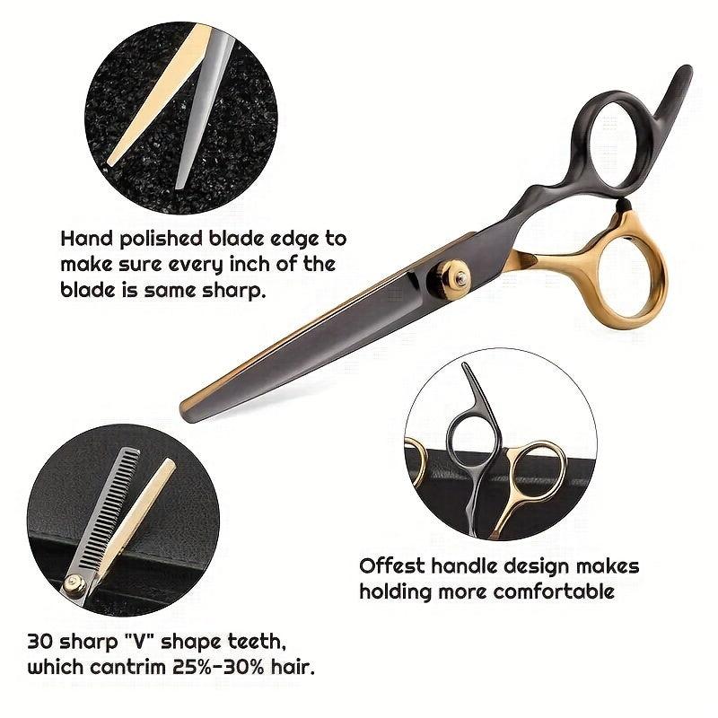 Professional Hair Cutting Scissors Kit Barber Shears Set