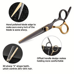 Professional Hair Cutting Scissors Kit Barber Shears Set