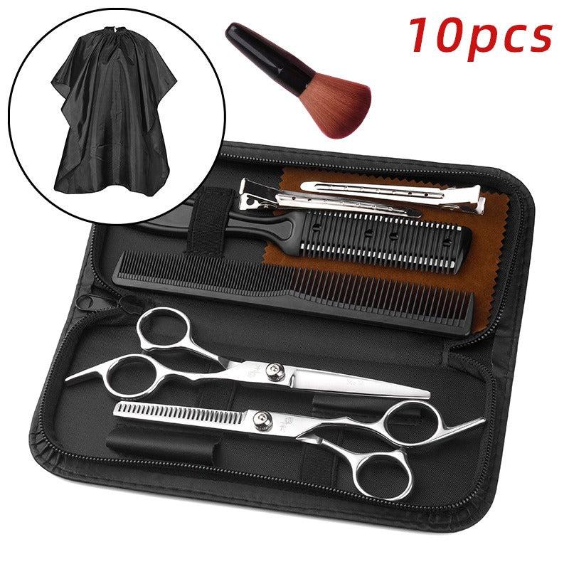Hair Cutting Scissors Set With Comb Case Hair Styling Accessories