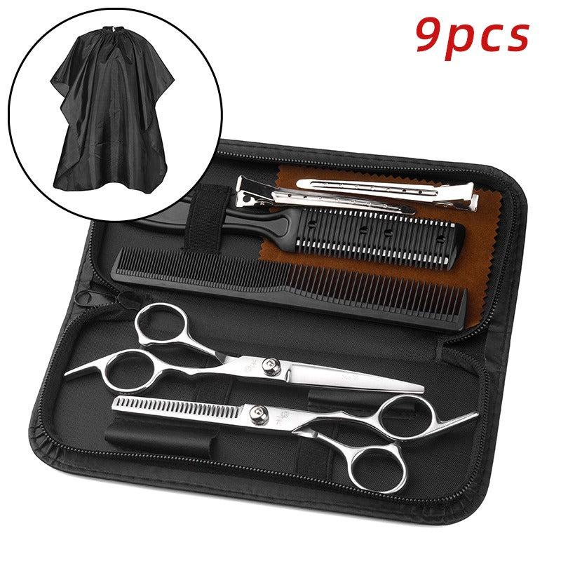 Hair Cutting Scissors Set With Comb Case Hair Styling Accessories