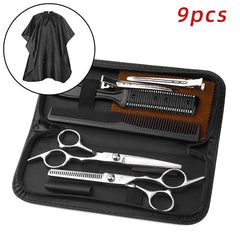 Hair Cutting Scissors Set With Comb Case Hair Styling Accessories