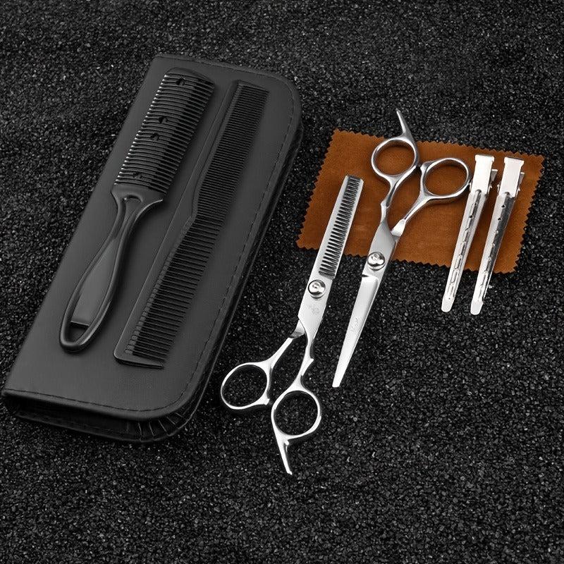 Hair Cutting Scissors Set With Comb Case Hair Styling Accessories