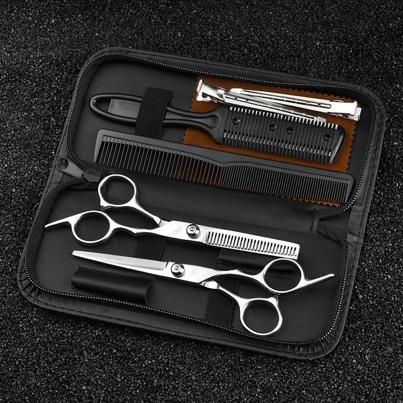 Hair Cutting Scissors Set With Comb Case Hair Styling Accessories