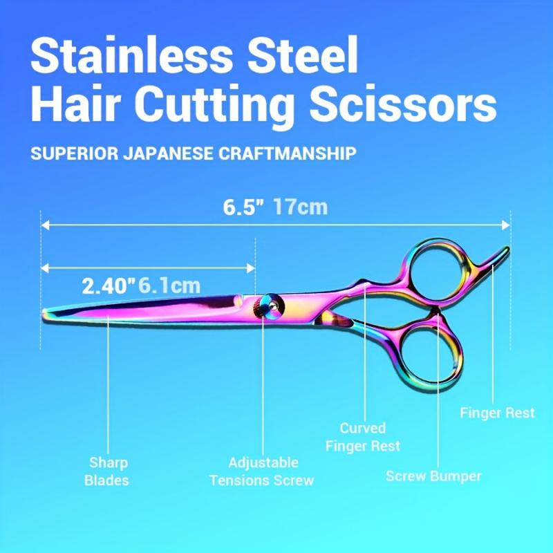 8pcs Hair Cutting Scissors Kit for Professional Hairdressing