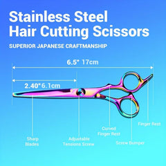 8pcs Hair Cutting Scissors Kit for Professional Hairdressing