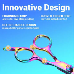 8pcs Hair Cutting Scissors Kit for Professional Hairdressing