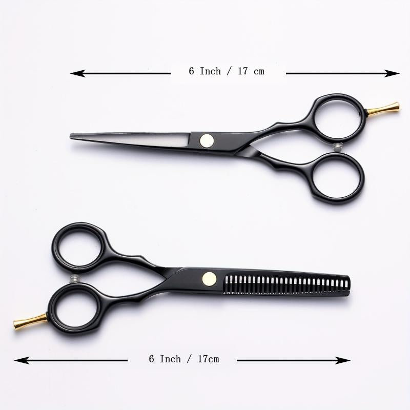 Hair Cutting Scissors Set - Stainless Steel Shears for Barber Salon