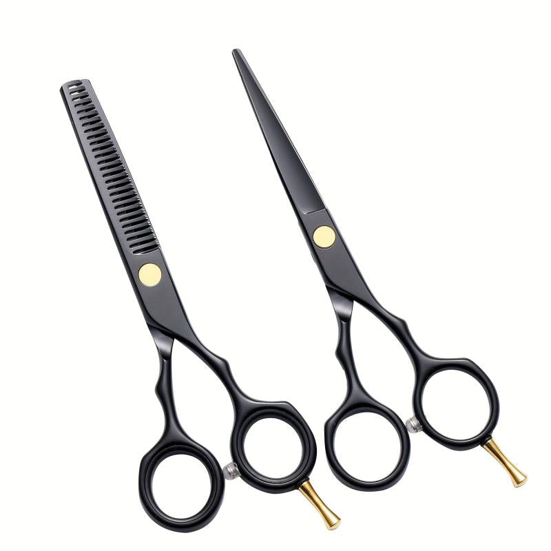 Hair Cutting Scissors Set - Stainless Steel Shears for Barber Salon