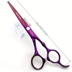 15 24 Cm Hair Cutting Scissors Set With Combs PU Leather Case