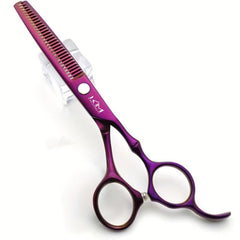 15 24 Cm Hair Cutting Scissors Set With Combs PU Leather Case