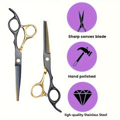 Pro Hair Cutting Scissors Thinning Shears Barber Salon Hairdressing Tools