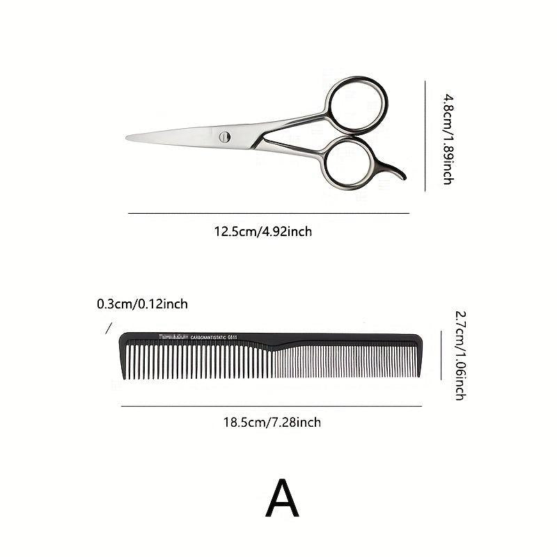Haircut Scissors Stainless Steel Beard Scissors Nose Hair Scissors