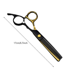 Professional Golden Hairdressing Scissors Haircut Thinning Shears