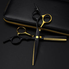 Professional Golden Hairdressing Scissors Haircut Thinning Shears
