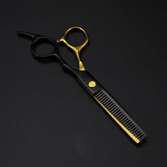 Professional Golden Hairdressing Scissors Haircut Thinning Shears