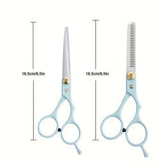 9Pcs Hair Cutting Scissors Kit Stainless Steel Professional Hairdressing Shears