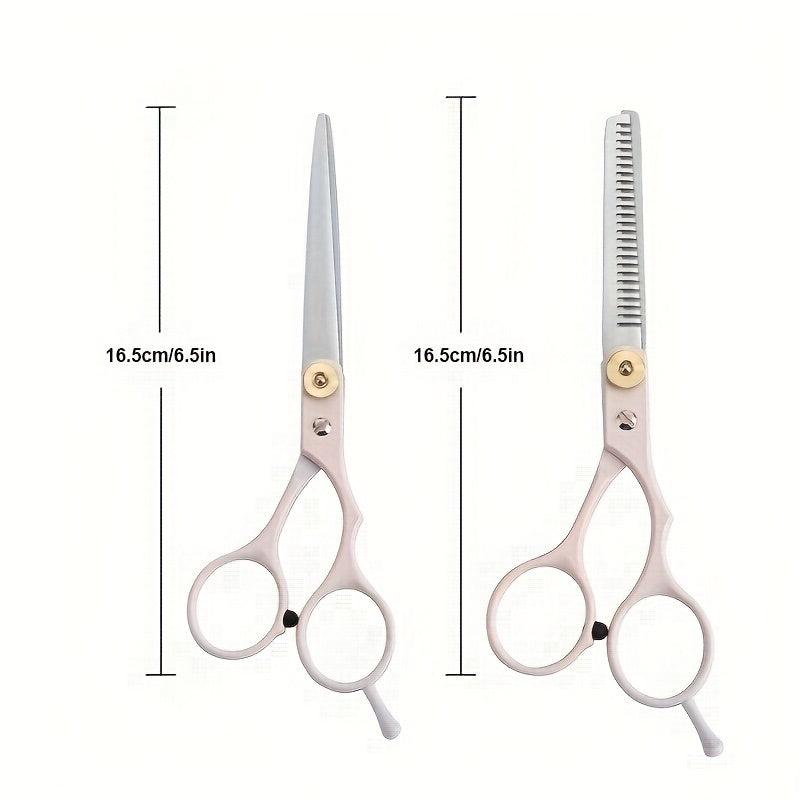 9Pcs Hair Cutting Scissors Kit Stainless Steel Professional Hairdressing Shears