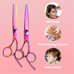 Professional Barber Shears for Salon and Home Use Thinning Scissors