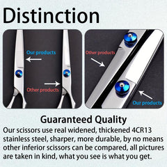 Professional Hair Cutting Scissors Kit 4CR13 Stainless Steel