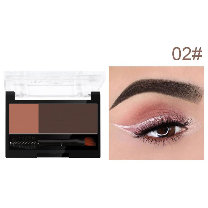 Eyebrow Stamp Palette Double Eyebrow Powder Matching Brush Easy Makeup