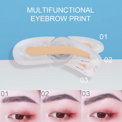 Eyebrow Stamp Palette Double Eyebrow Powder Matching Brush Easy Makeup