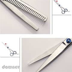 8pcs Hair Scissors Set Professional Haircut Scissors Hairdressing 15-24cm
