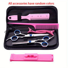 8pcs Hair Scissors Set Professional Haircut Scissors Hairdressing 15-24cm