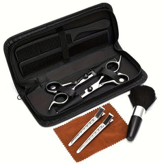 9pcs B Hair Cutting Scissors Kit Professional Stainless Steel Haircut Set