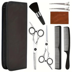 9pcs B Hair Cutting Scissors Kit Professional Stainless Steel Haircut Set