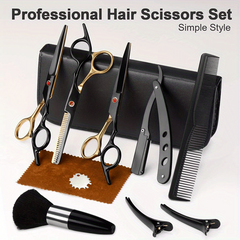 Professional Hair Cutting Scissors Set for Salon and Home Use