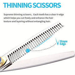 Professional 24 Cm Hairdressing Scissors Kit Barber Shears Thinning Scissors