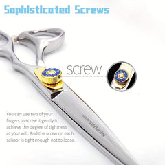 Professional 24 Cm Hairdressing Scissors Kit Barber Shears Thinning Scissors