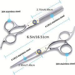 Professional 24 Cm Hairdressing Scissors Kit Barber Shears Thinning Scissors