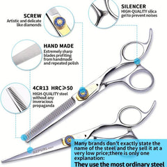 Professional 24 Cm Hairdressing Scissors Kit Barber Shears Thinning Scissors
