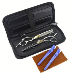 Professional 24 Cm Hairdressing Scissors Kit Barber Shears Thinning Scissors