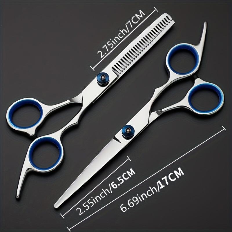 Hairdressing Scissors Set 15-24cm Professional Cutting Thinning Scissors
