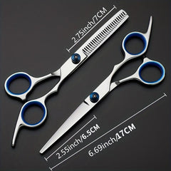 Hairdressing Scissors Set 15-24cm Professional Cutting Thinning Scissors