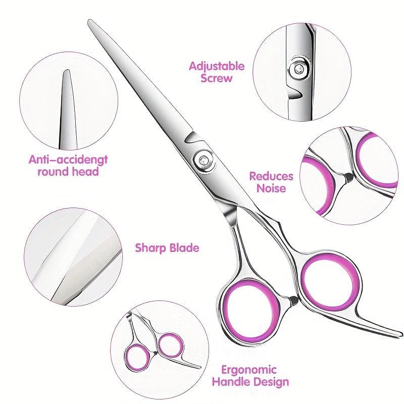 Hair Cutting Scissors Kit Stainless Steel Professional Hairdressing Shears Set