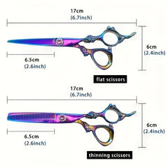 7pcs Hair Cutting Scissors Set Professional Hairdressing Tools Accessories