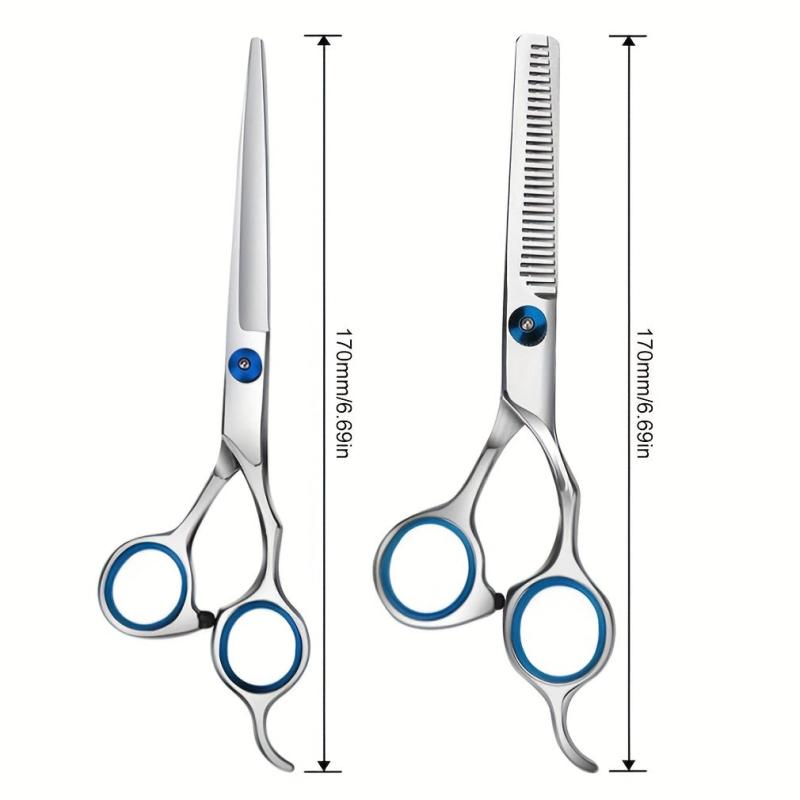 Hairdressing Tools Set Professional Hair Cutting Thinning Scissors Haircut Cape
